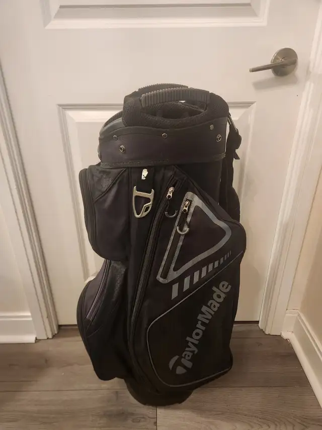 TaylorMade Select Plus Golf Cart Trolley Bag, Black/Charcoal - Photo 5