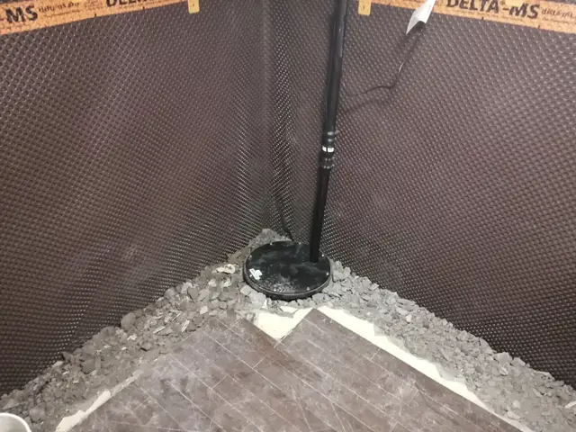 WET BASEMENT FLOOR WATERPROOFING SUMP PUMP ISSUE WEEPING TILES - Photo 7