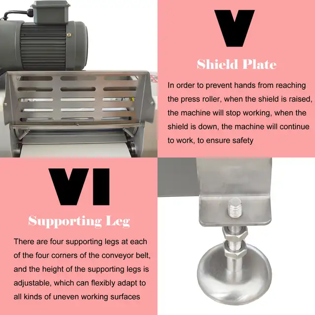 110V 550W Commercial Dough Sheeter Counter Top Roller 056347 - Photo 8