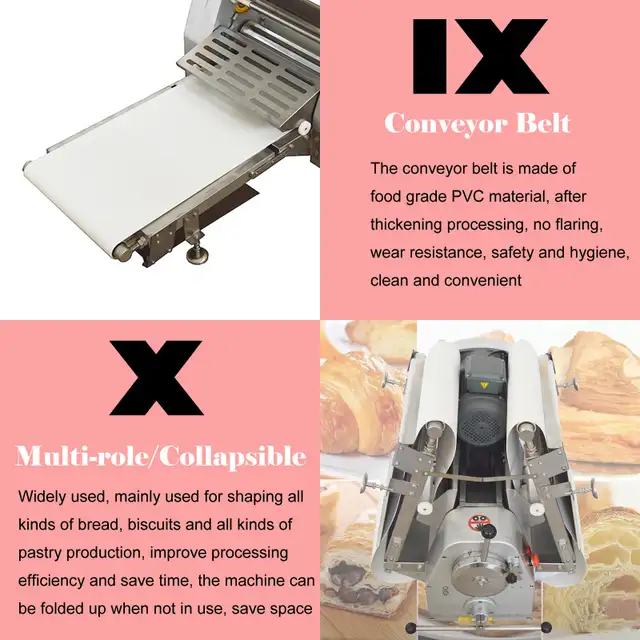 110V 550W Commercial Dough Sheeter Counter Top Roller 056347 - Photo 10