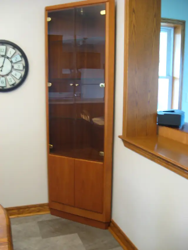 Teak Corner Cabinet