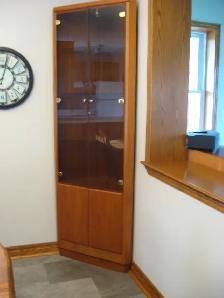 Teak Corner Cabinet