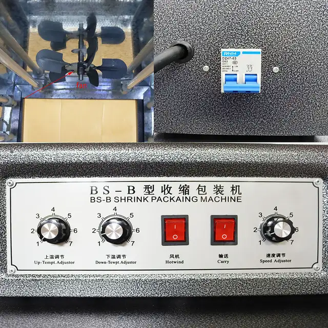 220V Heat Film Shrink Wrap Tunnel Packaging Machine 021494 - Photo 6