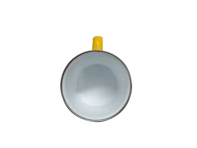 10Pc 12oz Fine Enamel Cup Silver Lip Mug Heat Press 000995 - Photo 6