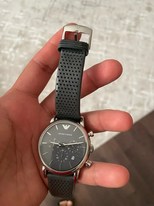 $100 Men’s Emporio Armani Luigi Grey Dial Chronograph Quartz - Photo 9