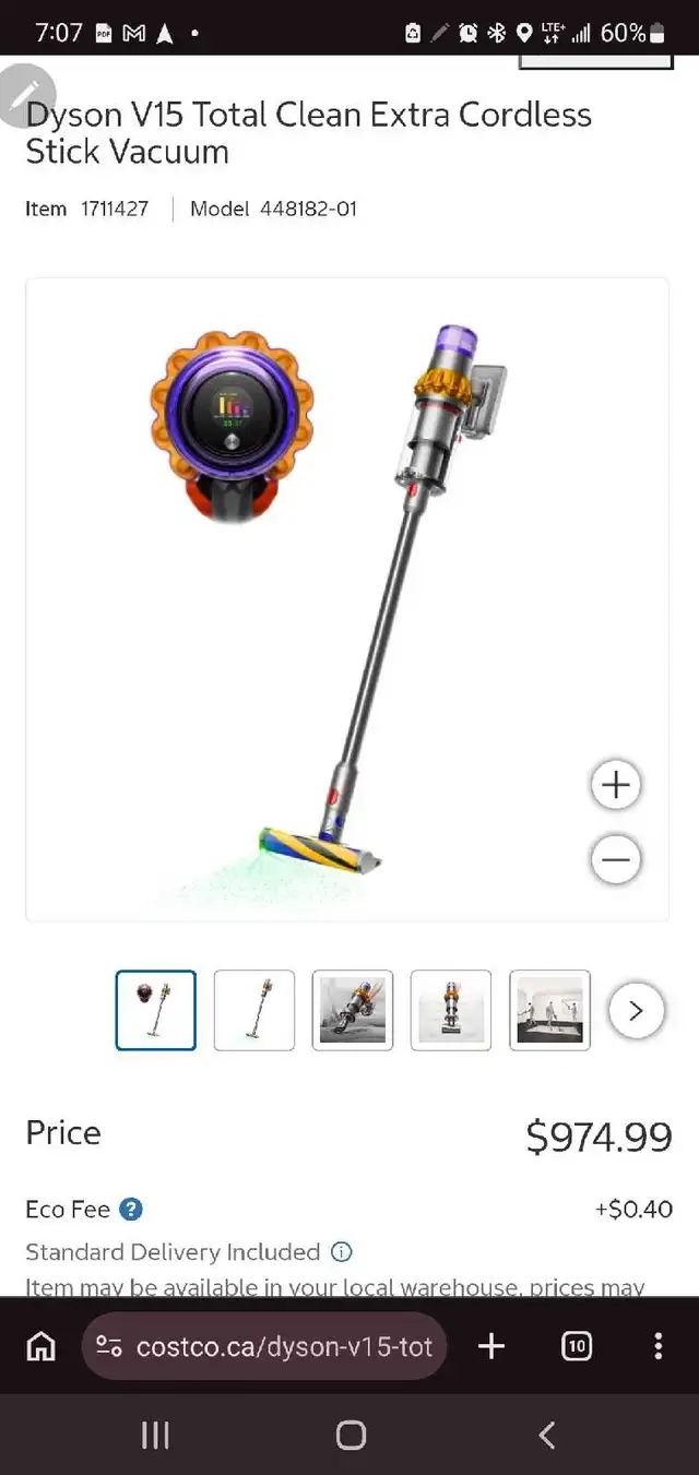 Dyson V15 Vacuum