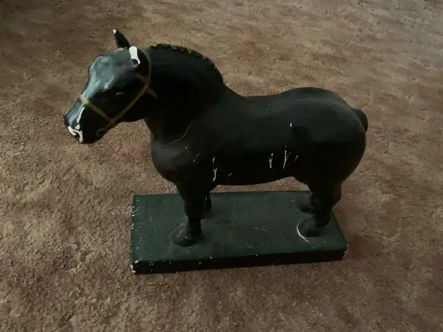 Cement horse. Door stopper.