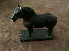 Cement horse. Door stopper.