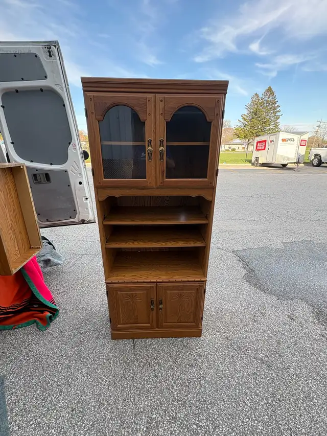 Free delivery used Bookcase with Glass Doors - Photo 5