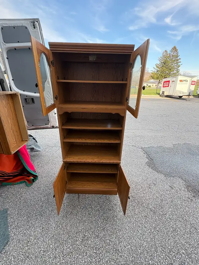 Free delivery used Bookcase with Glass Doors - Photo 7
