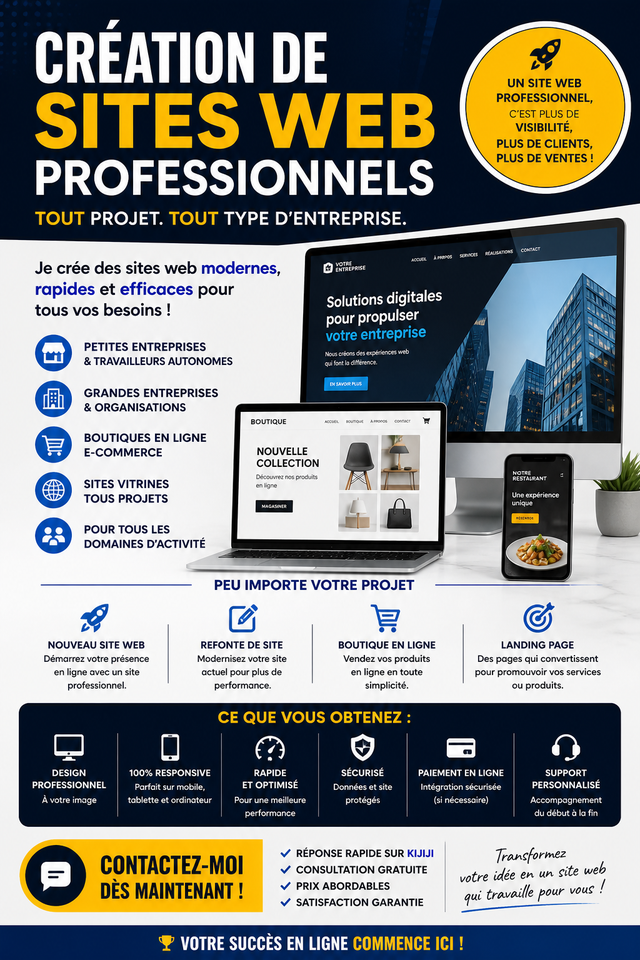 BESOIN D’UN SITE WEB QUI VOUS RAPPORTE DES CLIENTS ?