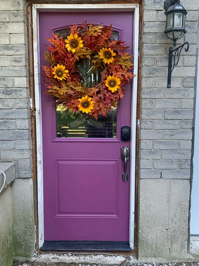 Great condition. Sunflower wreath. 30" - Photo 4