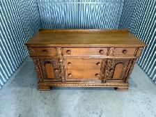 Free delivery antique Vintage Oak Sideboard Dresser - Photo 3