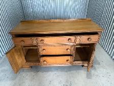 Free delivery antique Vintage Oak Sideboard Dresser - Photo 9