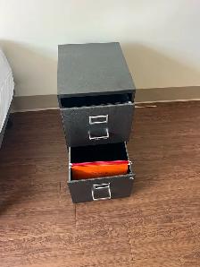 Free delivery used Black 2-Drawer Filing Cabinet - Photo 7