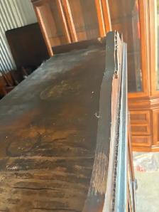 Free delivery antique Vintage Wooden Display Cabinet - Photo 5