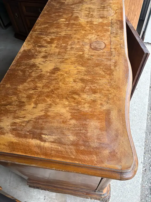 Free delivery antique Vintage Wooden Buffet/Sideboard - Photo 8