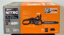 Worx WG385 40v (16"/ 40cm) Battery Powered Chainsaw