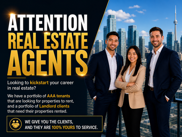 ATTENTION REAL ESTATE AGENTS (NEW & EXPERIENCED)