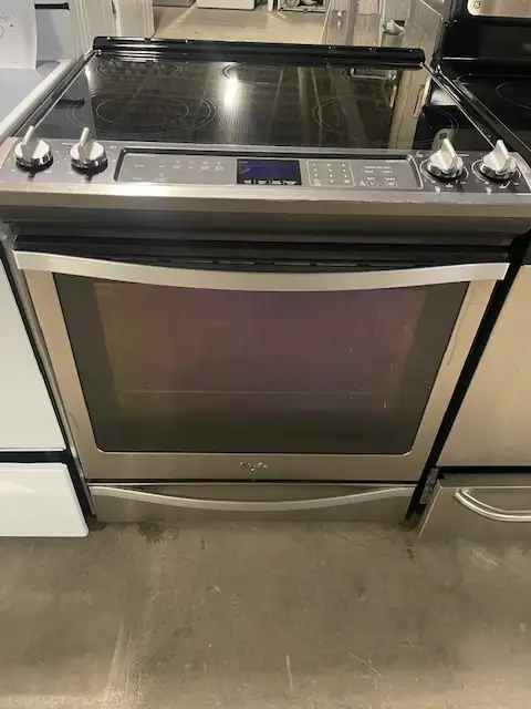 Cuisinière stainless vitrocéramique convection Whirlpool