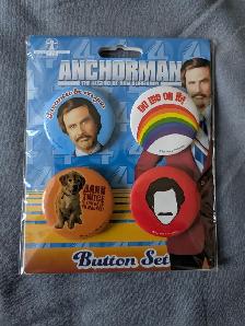 Anchorman Collectable Buttons