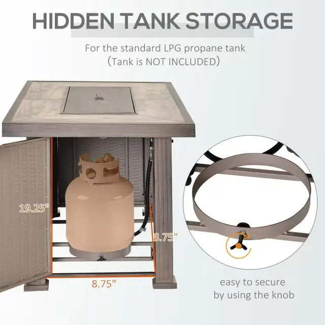 Brand New Modern Fire Pit Table with Storage Special $299 - Photo 3