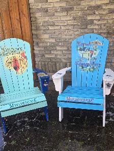 2 margaritaville Adirondack chairs