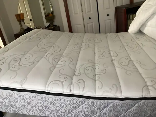 Double mattress and match box spring out of spare room $300 obo - Photo 3