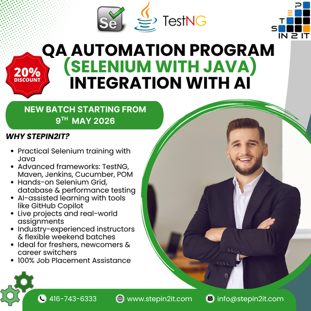 QA Automation Training (Selenium with Java) – AI Integrated