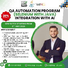 QA Automation Training (Selenium with Java) – AI Integrated