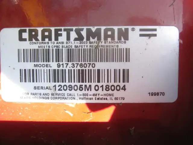 22'SELF PROPELLED CRAFTSMAN BRIGGS 6.5H/P EASY START LAWN  MOWER - Photo 5