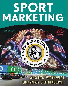 Sport Marketing 6th Edition by Windy Dees 9781718228122