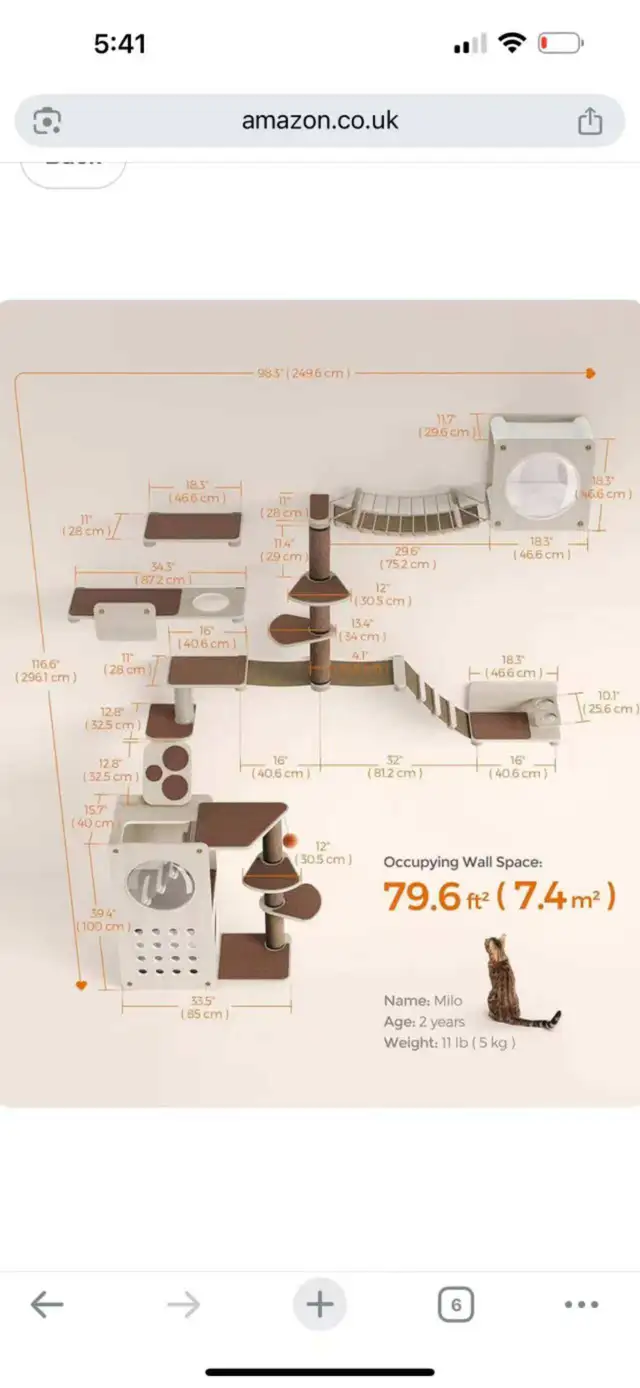 Brand New 10-Piece Wall-Mounted Cat Tree Special Selling $159 - Photo 6