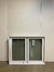 10734BP Fenêtre Battant PVC Blanc 49 1/4 x 38 1/2