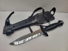 Vintage Eternal Trade Mark Scuba Diving Knife Dagger w/sheath