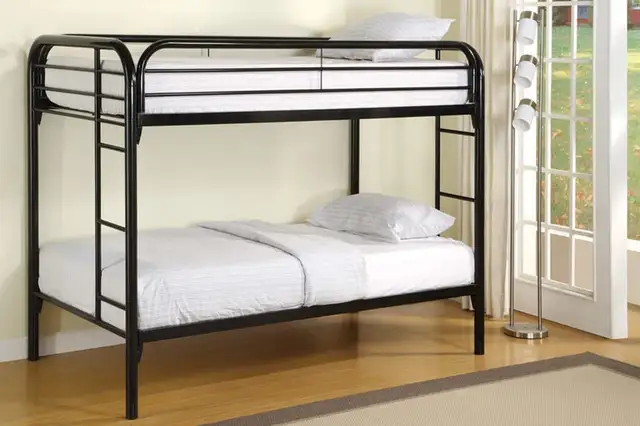 TWIN OVER TWIN BUNK BED ON SALE ! FREE DELIVERY (BLACK) - Photo 4