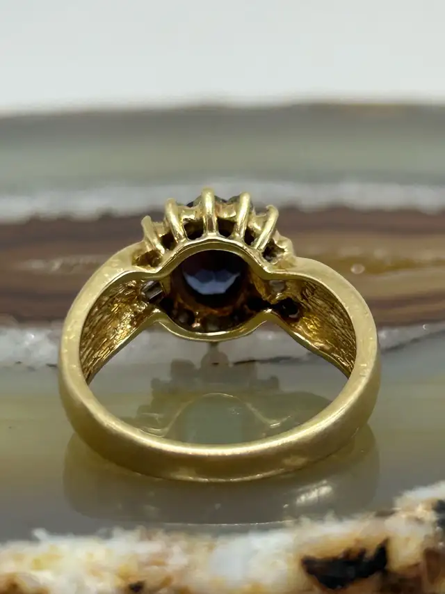 14K synthetic Alexandrite with  Diamond Ring - Photo 10