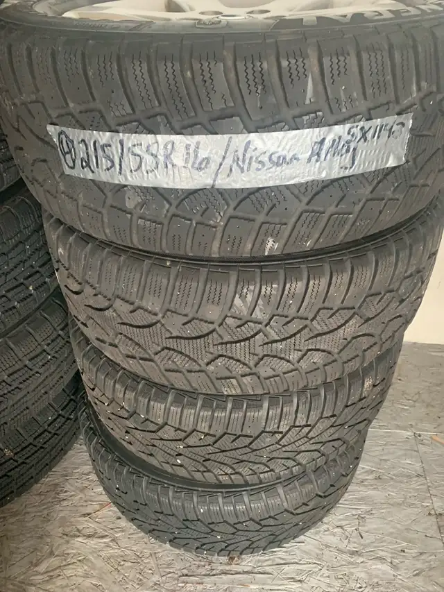 Nissan alloy rims 16"/winter tires/5 X 114.3 bolt pattern - Photo 5
