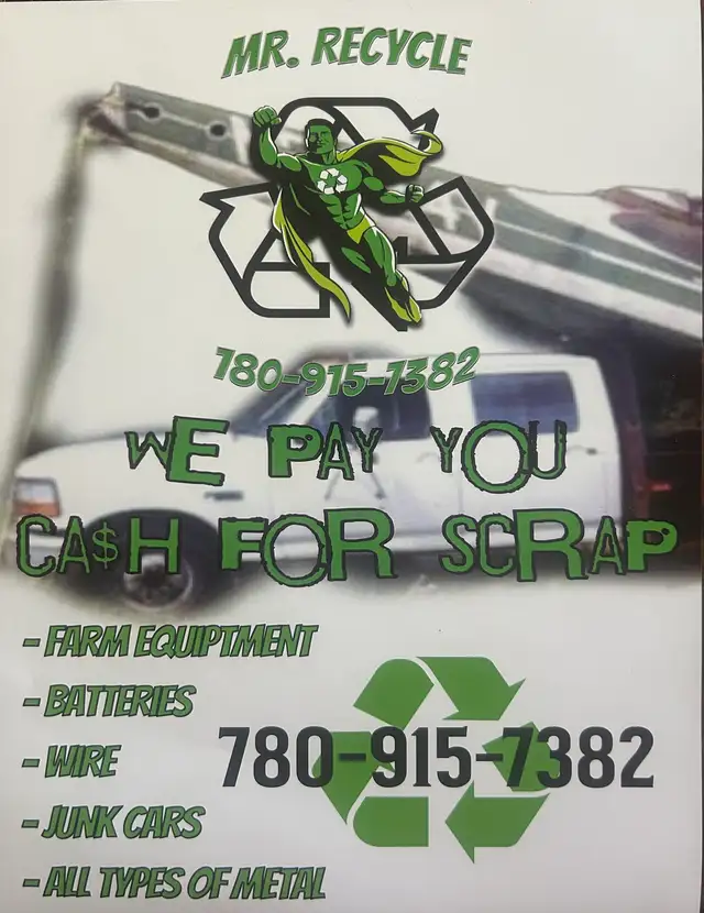 Scrap pick up, junk removal
