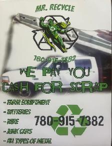 Scrap pick up, junk removal