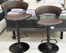 Rover Adjustable Air Lift Stool in Brown and Black..