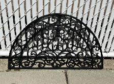 Black 26.5 in Cast Metal Fireplace Decor