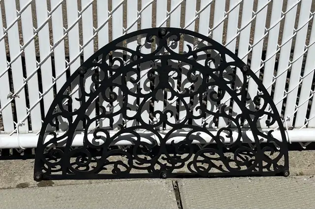 Black 26.5 in Cast Metal Fireplace Decor - Photo 2