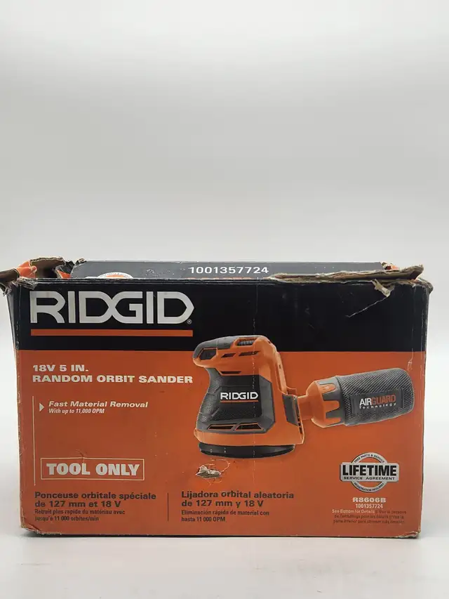 RIDGID 18V Cordless 5-inch Random Orbit Sander (Tool Only) - Photo 3