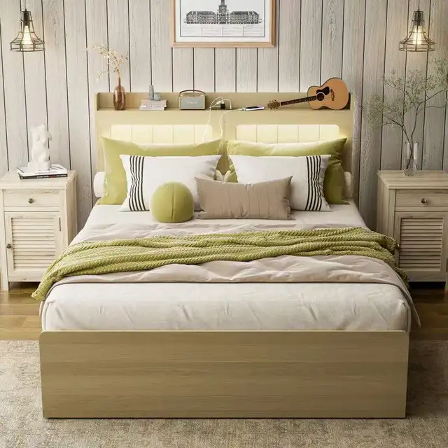 Brand New Queen Size Bed Frame with Headboard 4-Drawer $199