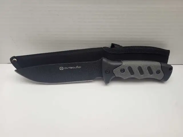 Outbound Carbon Black Putdoor Survival Fixed Blade knife