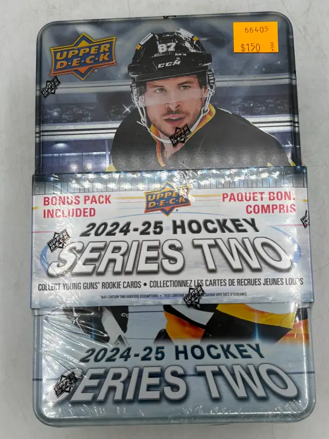 Upper Deck 24-25 Series 2 Unopened Collectable Hockey Card Tin