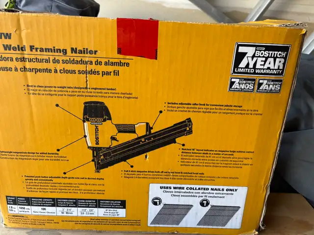 Oilless compressor , Frame nailer - Photo 5