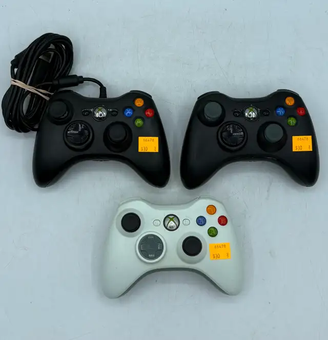 Multiple Xbox 360 Controllers Available: x2 Wireless & x1 Wired