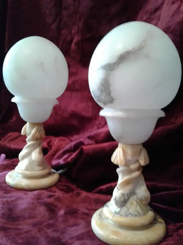 LAMPES D'ALBÂTRE ANTIQUES - Photo 2